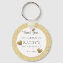 Favoritos para festas aniversário de 40 anos Chave