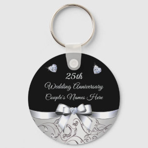 Chaveiro Favoritos para festas caros de 25 de casamento