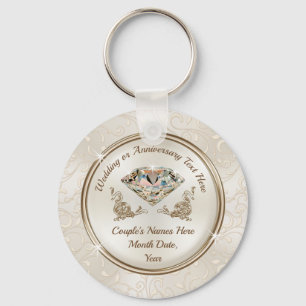 Chaveiro Favoritos para festas de 75 a 60 anos de casamento