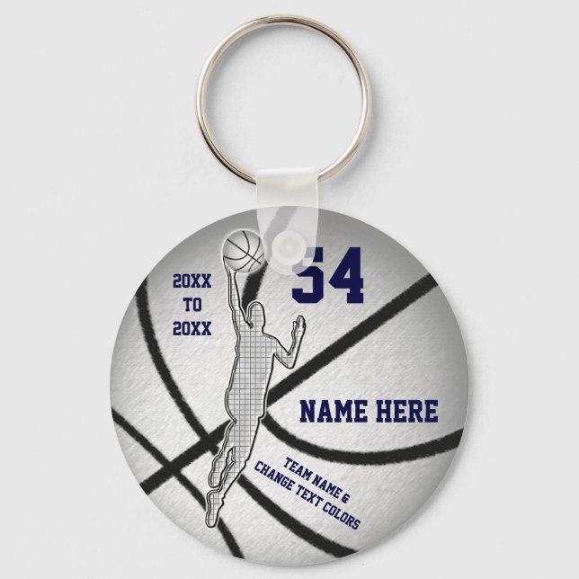 Chaveiro Favoritos para festas de basquete personalizados e (Frente)