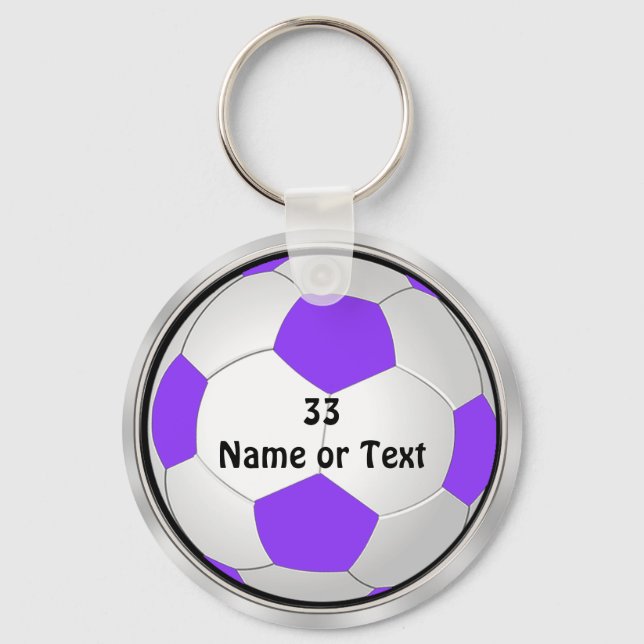 Chaveiro Favoritos para festas de futebol para raparigas, C (Frente)