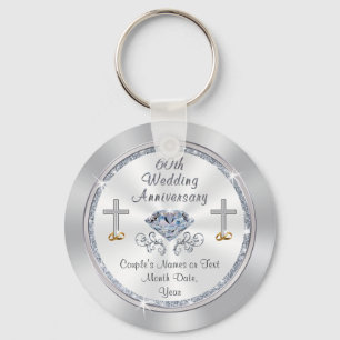 Chaveiro Favoritos Personalizados Cristãos para 60º Anivers