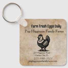 Chaveiro Fazenda de frango Vintage