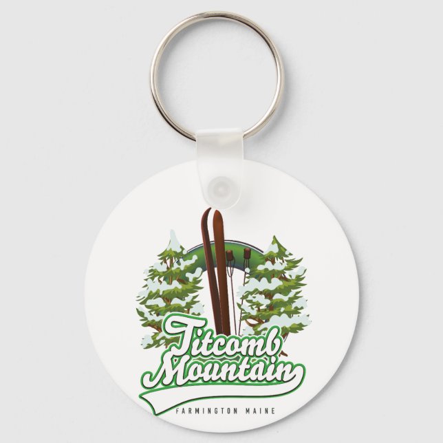 Chaveiro Fazenda Titcomb Mountain Farmington Maine Esqui  (Frente)