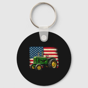 Chaveiro Fazendeiro Patriota Trator Dia 4 De Julho Bandeira