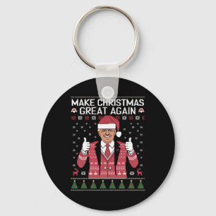 Chaveiro Fazer o Natal Grande Novamente Trump Pijamas Feio