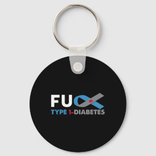 Chaveiro Fck Diabetes Tipo 1 Suporte De Sensibilização Sobr