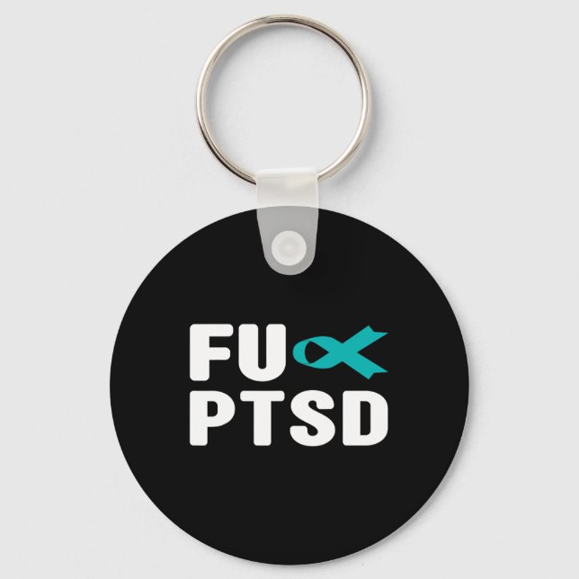 Chaveiro Fck Ptsd - Postar Awarenes Do Estresse Traumático (Frente)