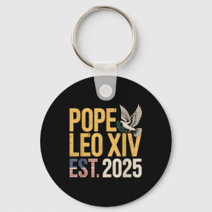 Chaveiro Fé Cristã da Igreja Católica do Papa Leão American