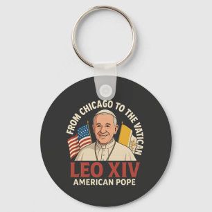 Chaveiro Fé Cristã da Igreja Católica do Papa Leão American