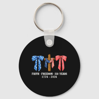 Chaveiro Fé Cristã Jesus Liberdade 250 Anos América