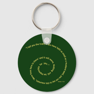 Chaveiro Fé tão pequena quanto uma semente de mostarda