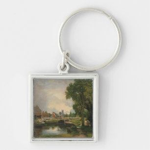 Chaveiro Fechamento de John Constable   Dedham e moinho,