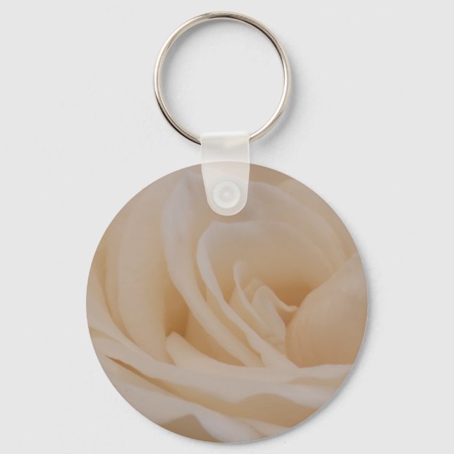 Chaveiro Fechamento de Rosa de Creme Colorido (Frente)
