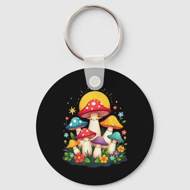 Chaveiro Fécula, Fofo de Mushroom Fogi Halloween Férea, Féc (Frente)