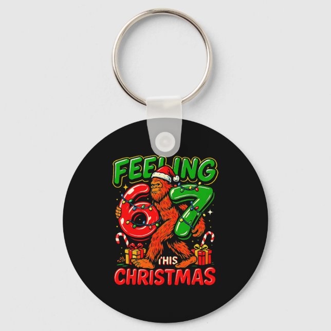 Chaveiro Feeling 67 This Christmas Funny Bigfoot  (Frente)