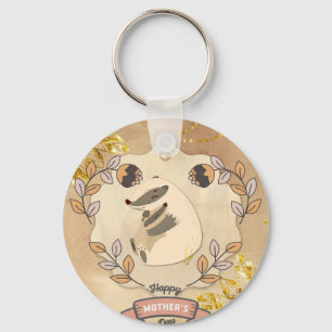 Chaveiro Feira de diversão e Dia de as mães feliz