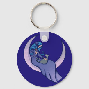 Chaveiro Feiticeira-Lua-Filho-da-lua Pagan Wicca 