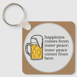 Chaveiro Felicidade é Engraçado Citar Arte