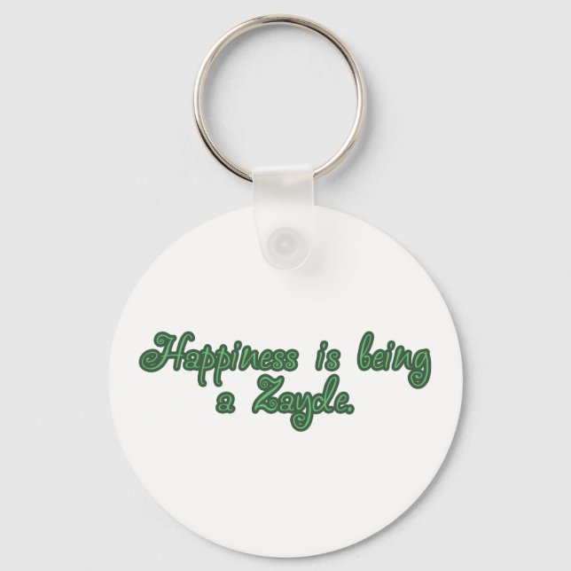 Chaveiro Felicidade é ser um Zayde (Frente)