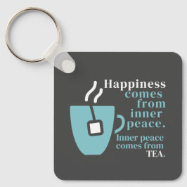 Chaveiro Felicidade é Tea Engraçado Citação Palavra Arte
