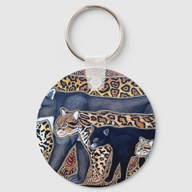 Chaveiro Felinos da Costa Rica - Gatos grandes (Frente)