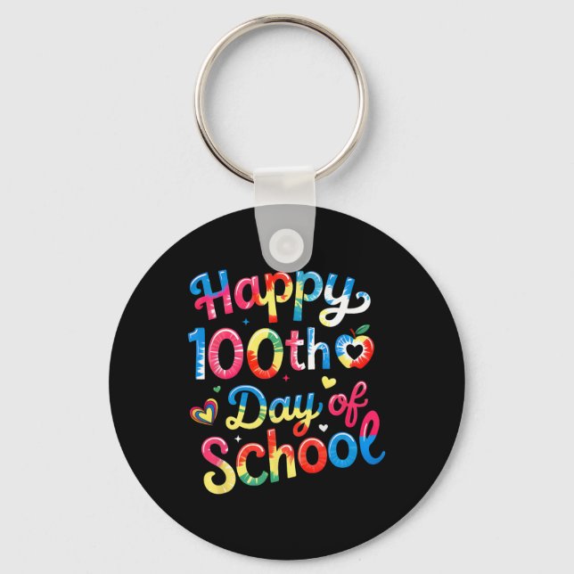 Chaveiro Feliz 100º Dia De Aula Professor 100 Dias Mais Int (Frente)