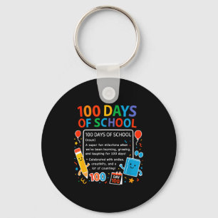 Chaveiro Feliz 100º Dia De Escola Projeto Estudante, 100 Di