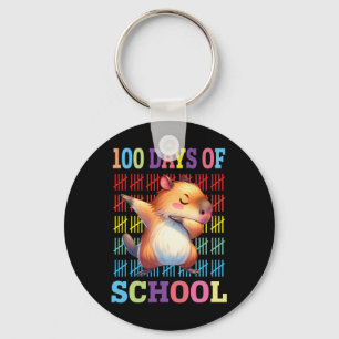 Chaveiro Feliz 100 Dias De Crianças Escolares A Dabbing Gui