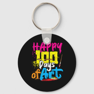 Chaveiro Feliz 100 Dias De Professor De Arte Aluno 100º Dia