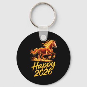 Chaveiro Feliz 2026 Ano do Cavalo Zodíaco Chinês Ano Novo