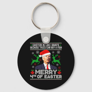 Chaveiro Feliz 4º Da Páscoa Engraçado Natal Feio Suéter M