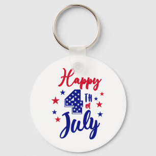 Chaveiro Feliz 4 De Julho Patriótico Americano Bandeira Men