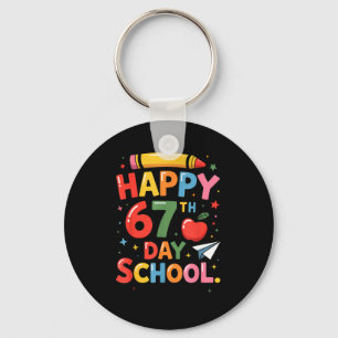 Chaveiro Feliz 67º Dia De Escola - Sobrevivi 67 Dias De