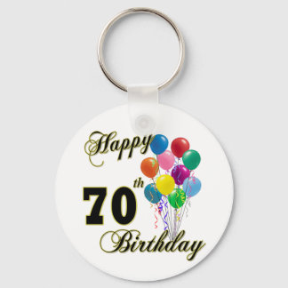 Chaveiro Feliz 70 Aniversário Presente e Roupa de Aniversár