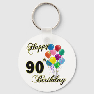 Chaveiro Feliz 90 Aniversário Presente e Roupa de Aniversár