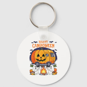Chaveiro Feliz Acampamento-o-ween Halloween Acampamento Fan