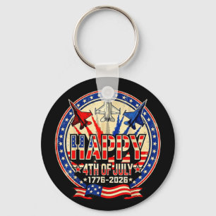 Chaveiro Feliz americano 1776 2026 eua patriótico 4 de julh