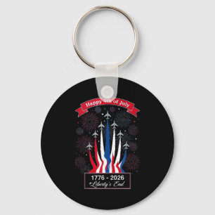 Chaveiro Feliz americano 1776 2026 usa patriótico 4 de julh
