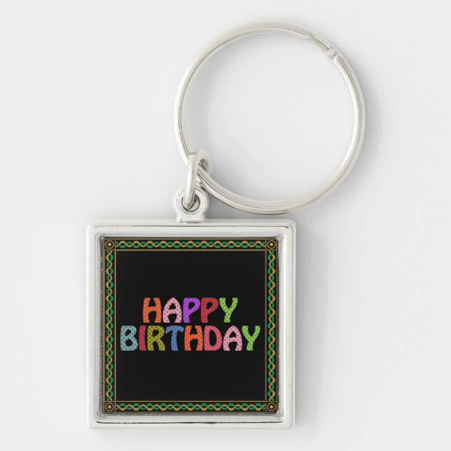 Chaveiro Feliz aniversário (Frente)