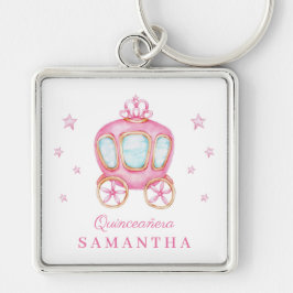 Chaveiro Feliz aniversário, carruagem da princesa