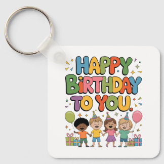 Chaveiro Feliz Aniversário Crianças
