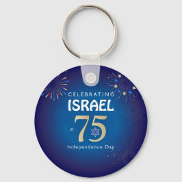 Chaveiro Feliz aniversário do Dia da Independência de Israe