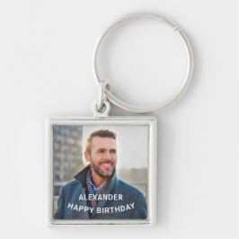 Chaveiro Feliz Aniversário Foto Personalizar 