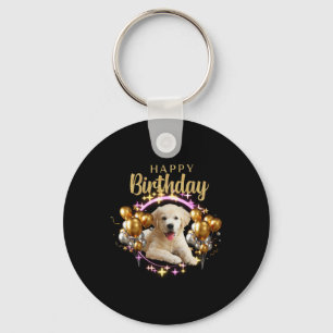 Chaveiro Feliz aniversário Labrador Retriever
