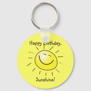 Chaveiro Feliz aniversario, luz do sol!