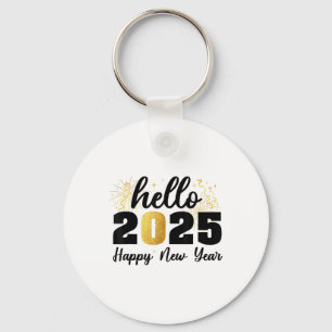 Chaveiro Feliz Ano Novo 2025 Festa de Ano Novo Amigos Famíl