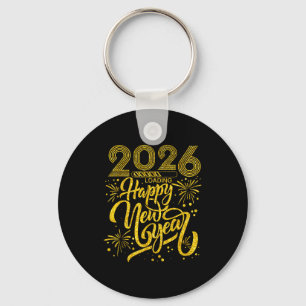 Chaveiro Feliz Ano Novo 2026 Festa Engraçada de Ano Novo pa