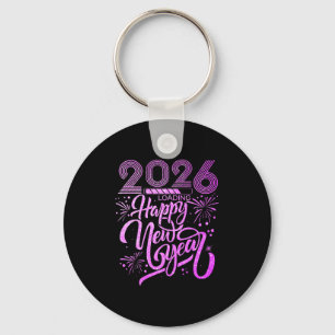 Chaveiro Feliz ano novo 2026 Fireworks Party Premium
