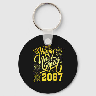 Chaveiro Feliz Ano Novo 2067 Engraçado 67 Seis Sete Meme An